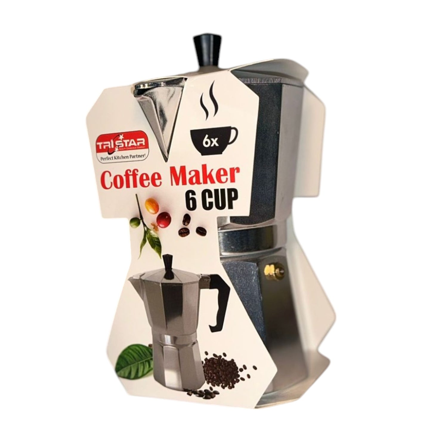 Aluminium Italian Drip Coffee Pot | Stainless Mocha Pot