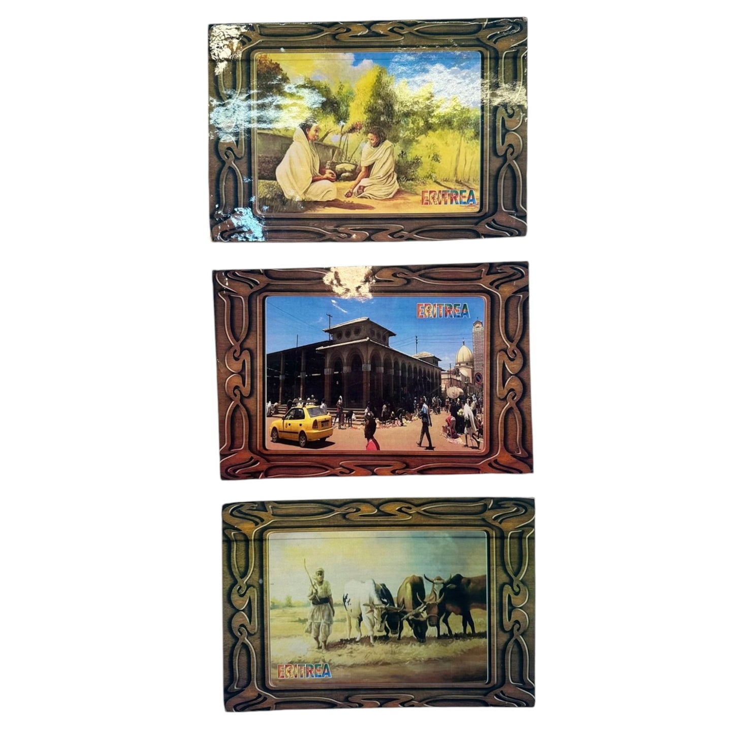 Habesha Cultural and Ethnical Wall Arts | Eritrean Traditional and Historical 3 Set Wall Hanging Arts