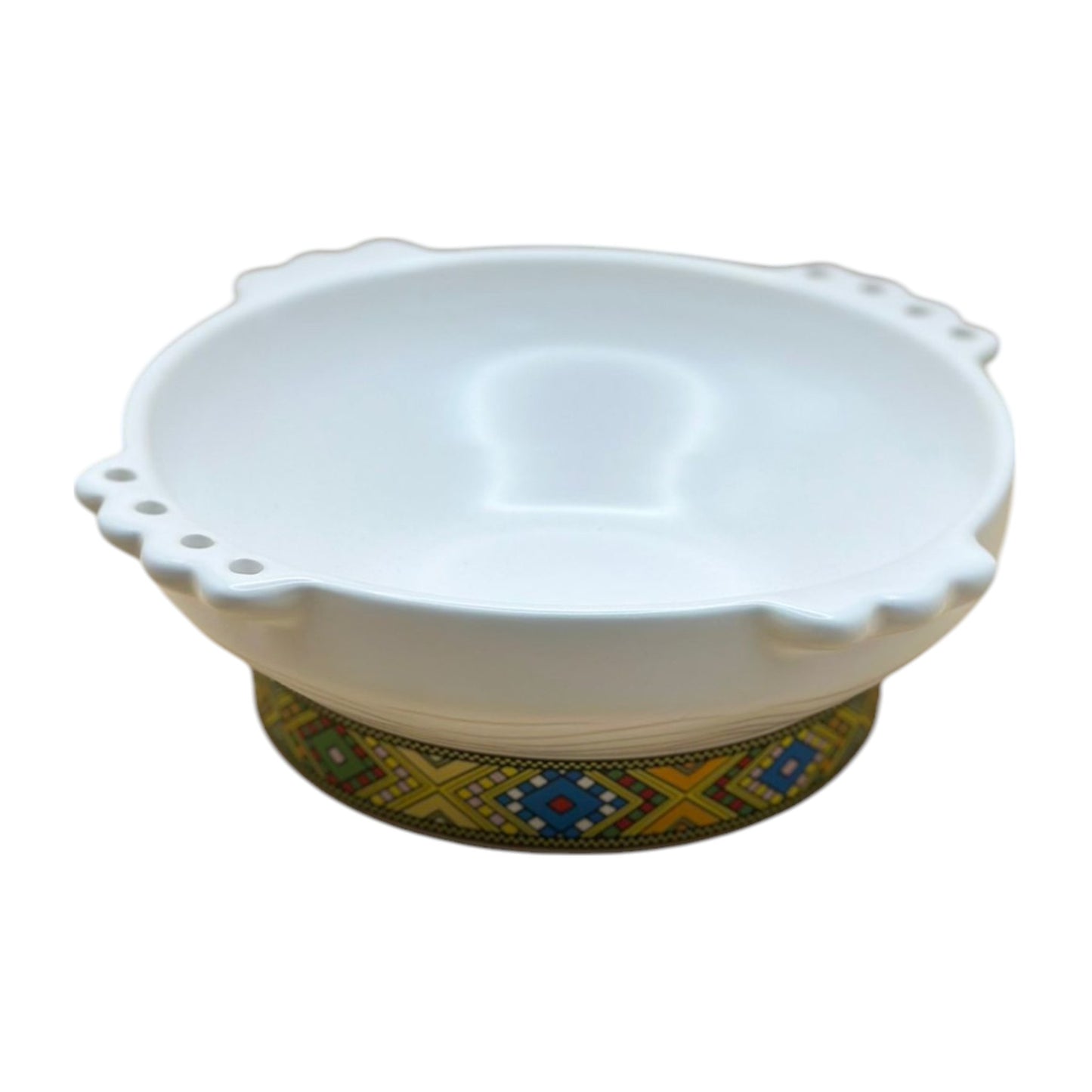 Taba habesha serving stew pot ጣባ | Tilet Zuria White Habesha Kitfo Pots