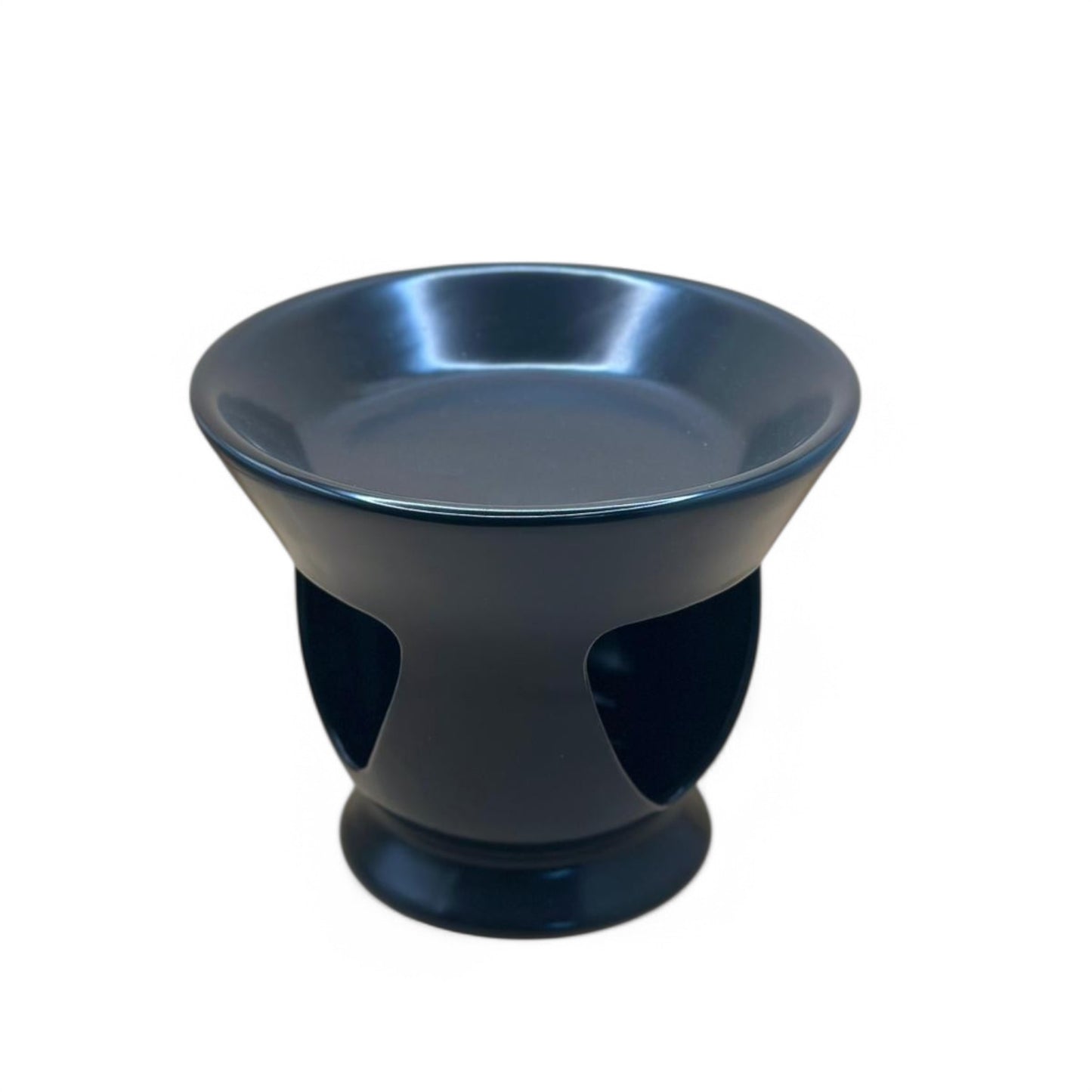 A black ceramic Shekla pot, a traditional Ethiopian cooking pot.