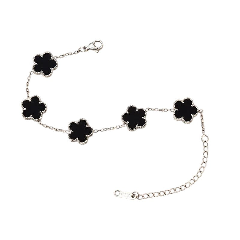 Floral Bracelet for Women Gold-Plated and Stainless Steel Jewellery