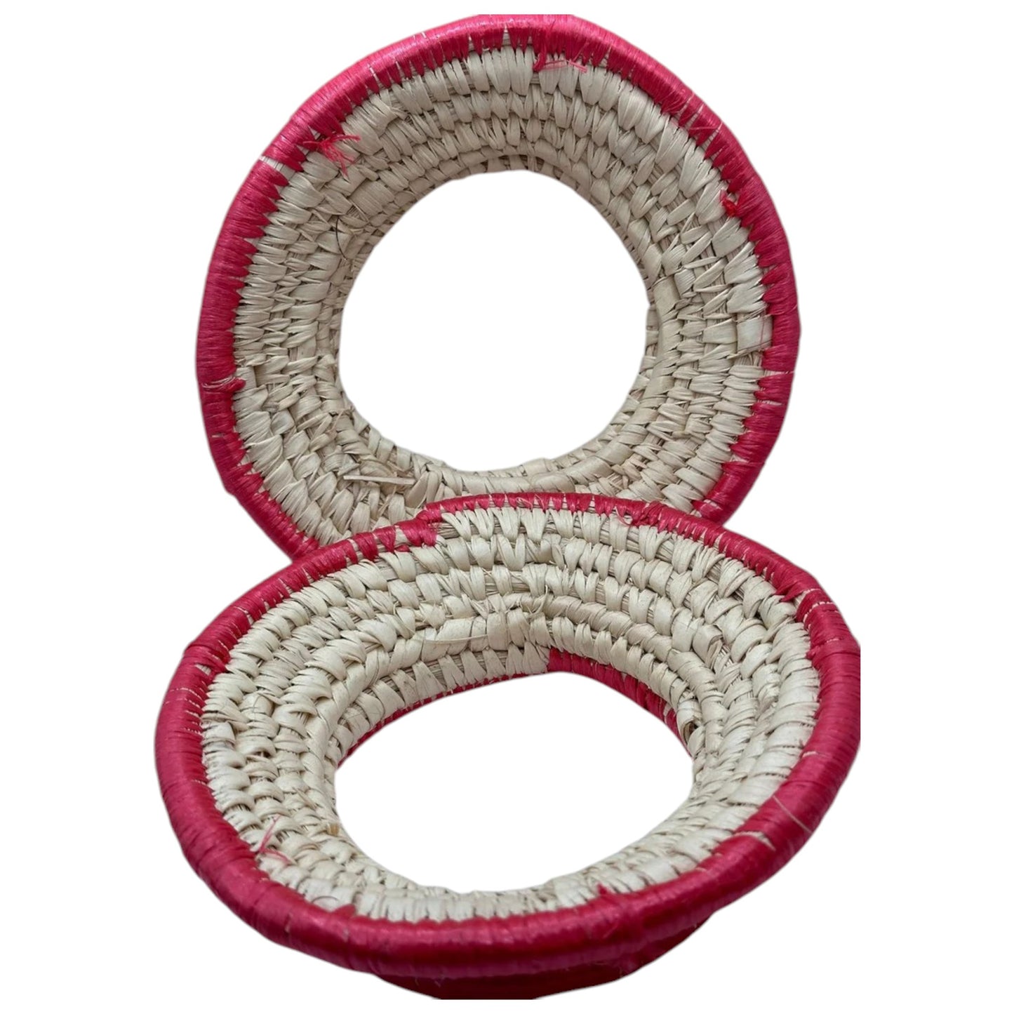 A traditional Eritrean and Ethiopian palm leaf pot holder, handmade and designed for holding hot pots.