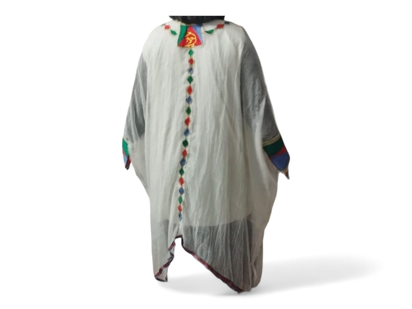 Eritrean traditional habesha women dress | ናይ ሓበሻ ክዳን | with Eritrean flag design