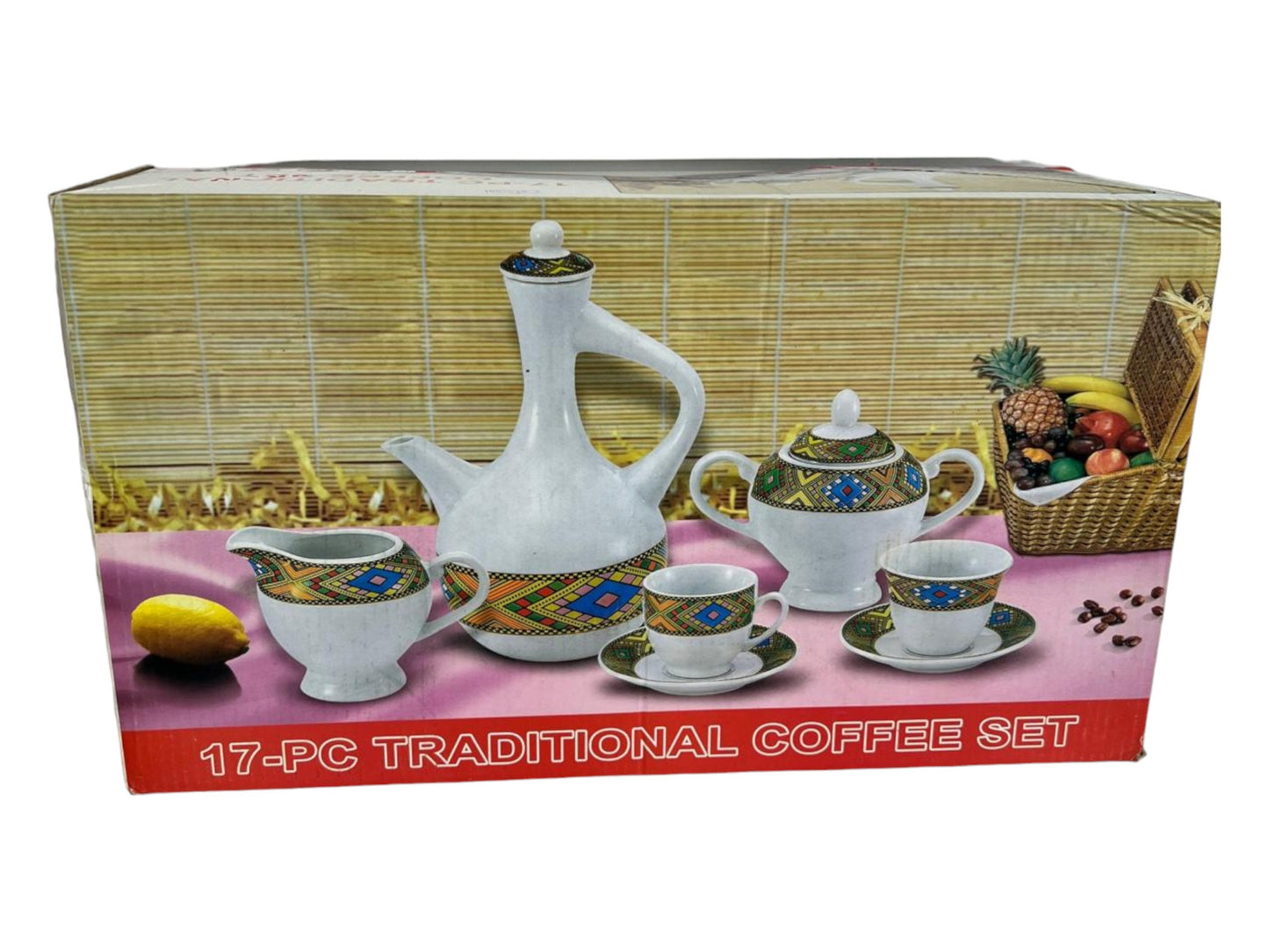 Habesha Tilet Zuria and Saba design 17 Traditional Jebena Coffee Sets |Jebena Buna Habesah Coffee Sets