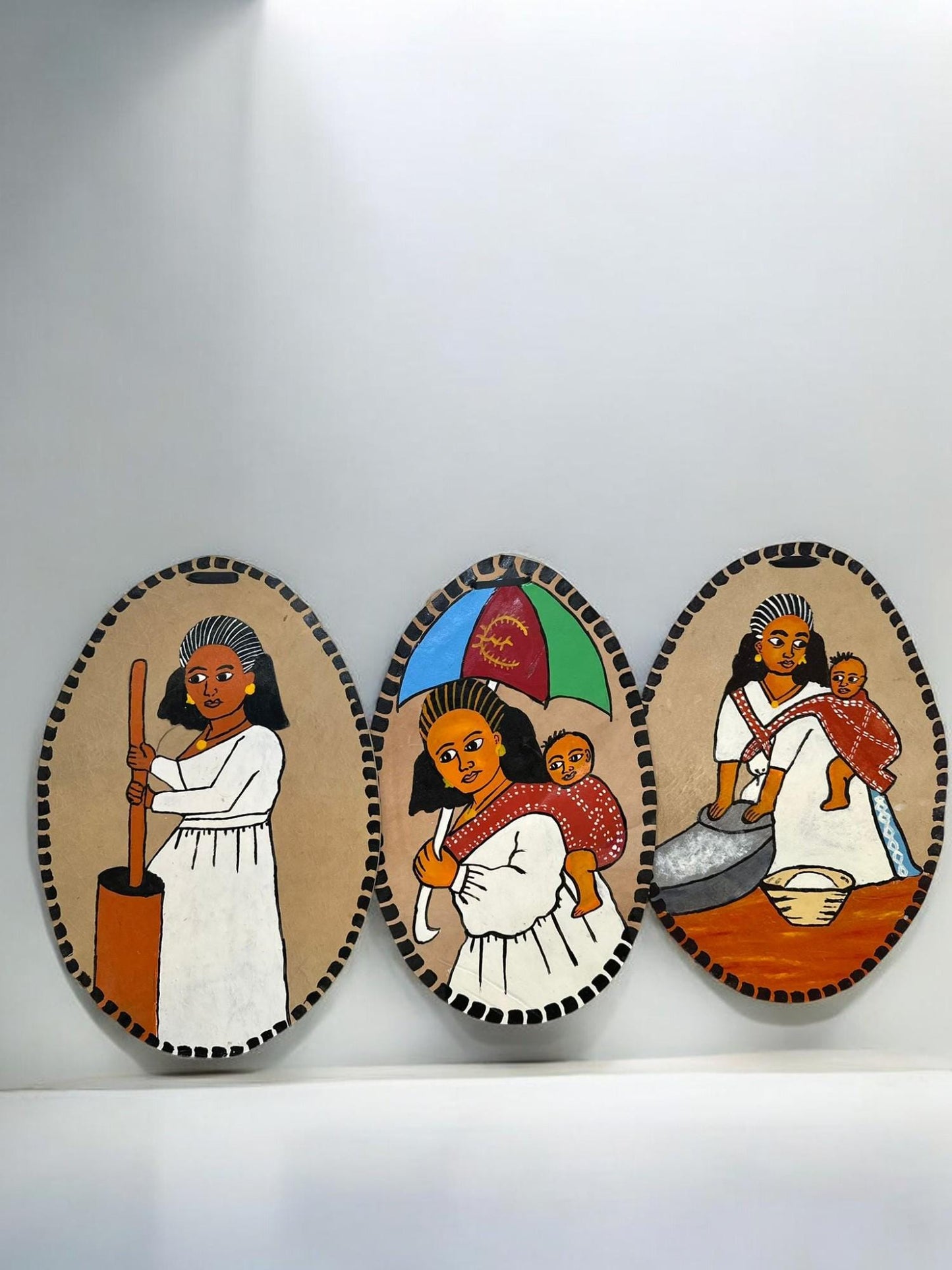 Habesha Tigrinya Ethnic Wall Art | Eritrean Traditional Wall Hanging Wall Art