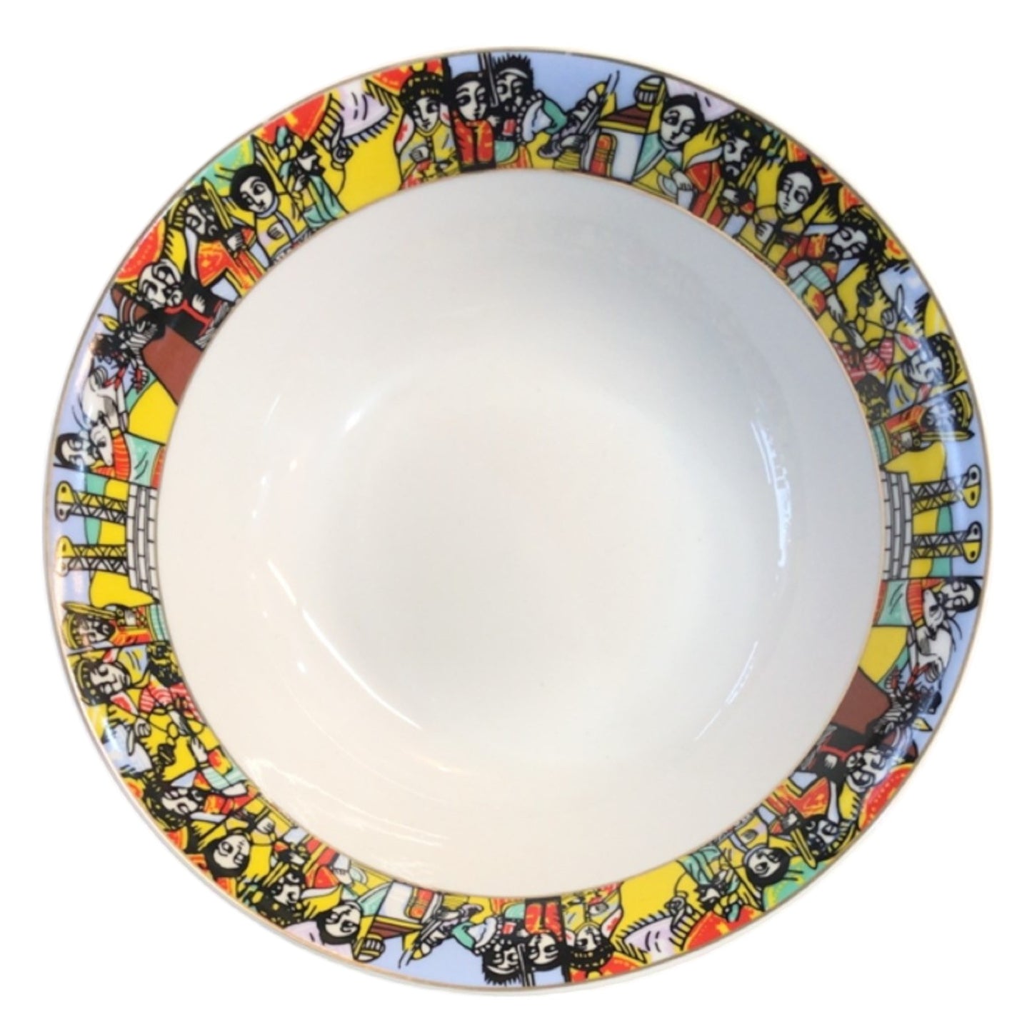 Traditional Habesha Bowls and Spoons Set | Ceramic Traditional Habesha Stew Wet Bowls