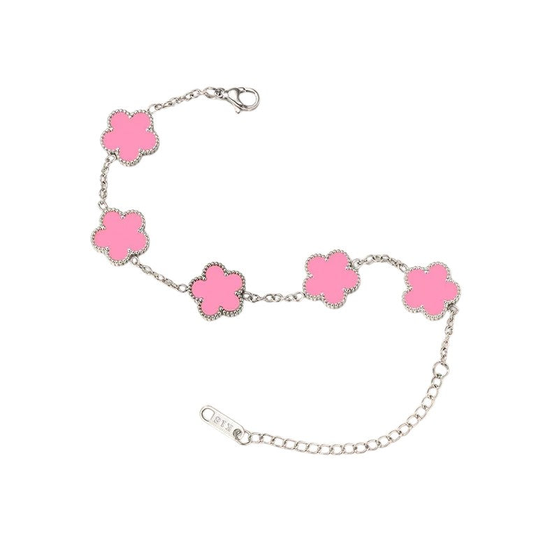 Floral Bracelet for Women Gold-Plated and Stainless Steel Jewellery