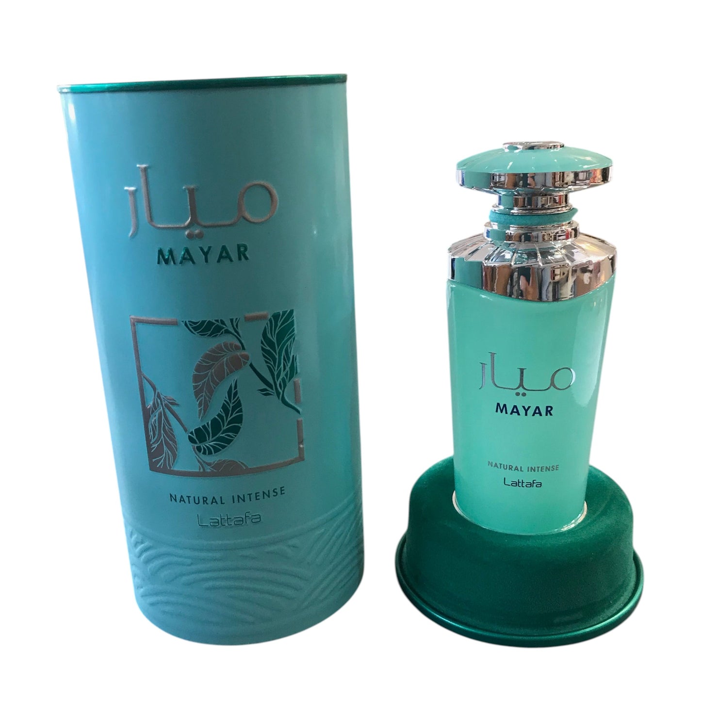 MAYAR perfume bottle and packaging on a white background