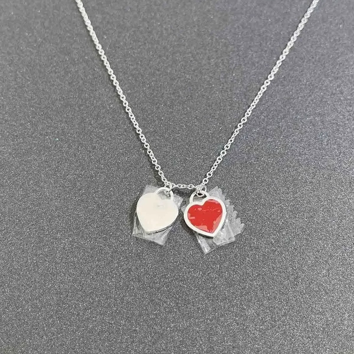 Heart-Shaped S925 Pure Silver Necklace | Ladies Sliver Necklace Jewellery