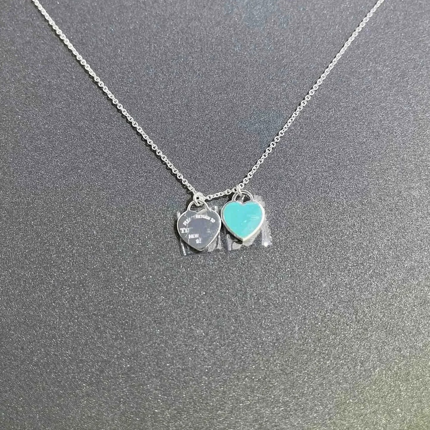 Heart-Shaped S925 Pure Silver Necklace | Ladies Sliver Necklace Jewellery