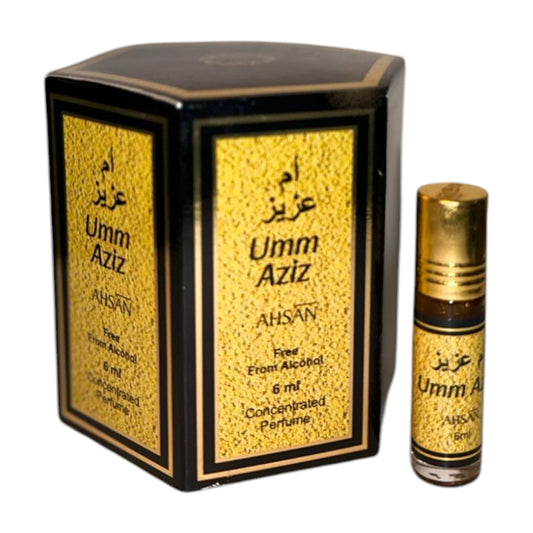 Umm Aziz Ahsan mini Oil Perfume  | Aziz Roll On Perfume 6ml