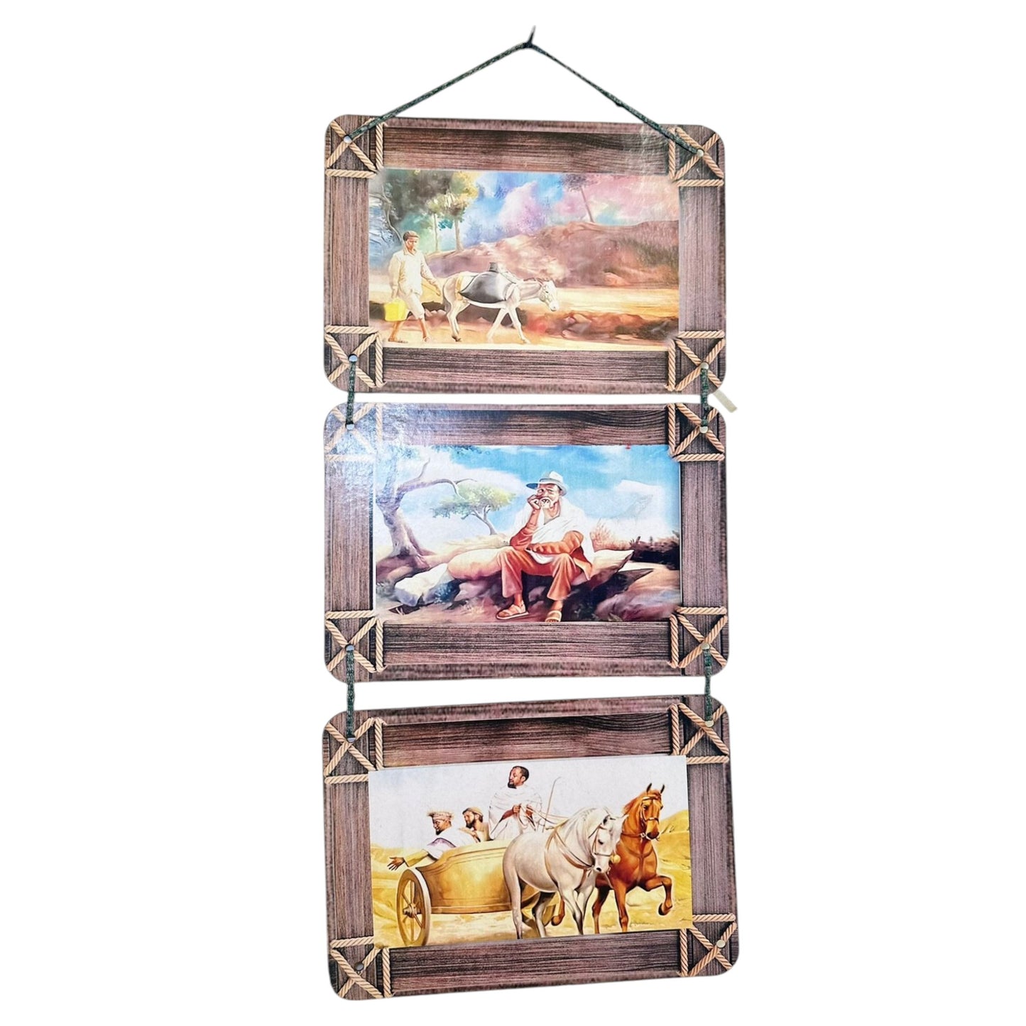 Habesha Cultural and Ethnical Wall Arts | Eritrean Traditional and Historical 3 Set Wall Hanging Arts