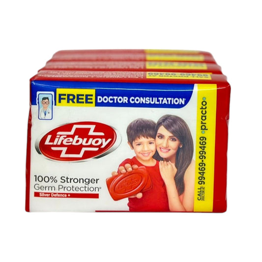 Lifebuoy Germ Protection Soap | A pack of 4 Lifebuoy Soaps