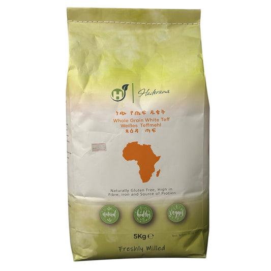 Habesha Pure Injera Teff Flour | Freshly Milled Wholegrain Teff 5kg Injera Flour