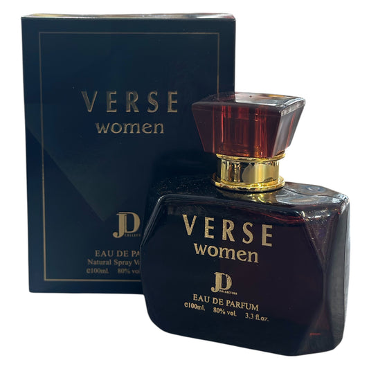 Verse women Eau de Parfum bottle and packaging on a white background
