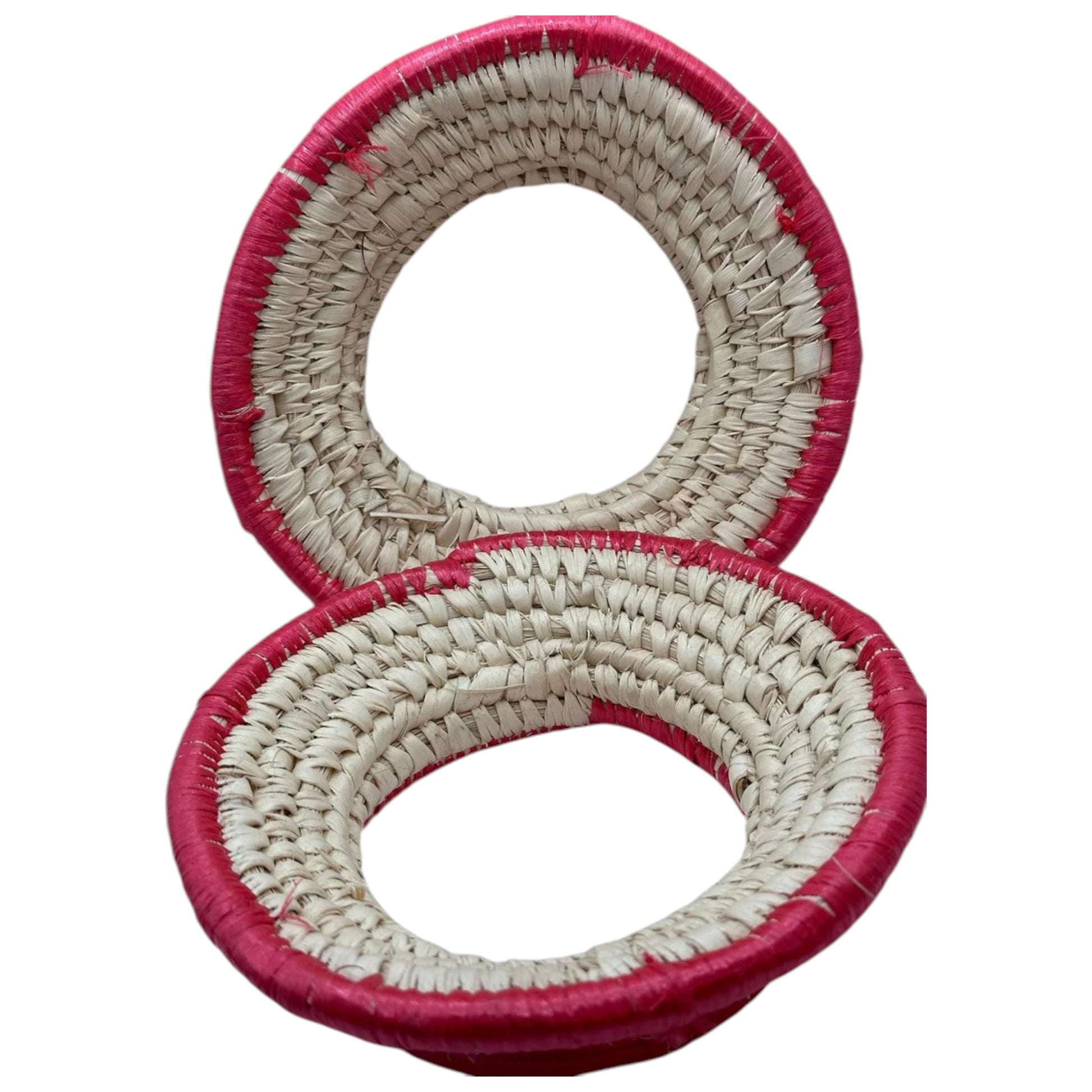 A traditional Eritrean and Ethiopian palm leaf pot holder, handmade and designed for holding hot pots.