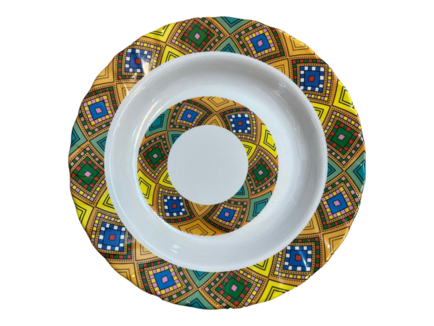 Traditional Habesha Plates | Traditional Tilet Zuria Designed Habesha Plates