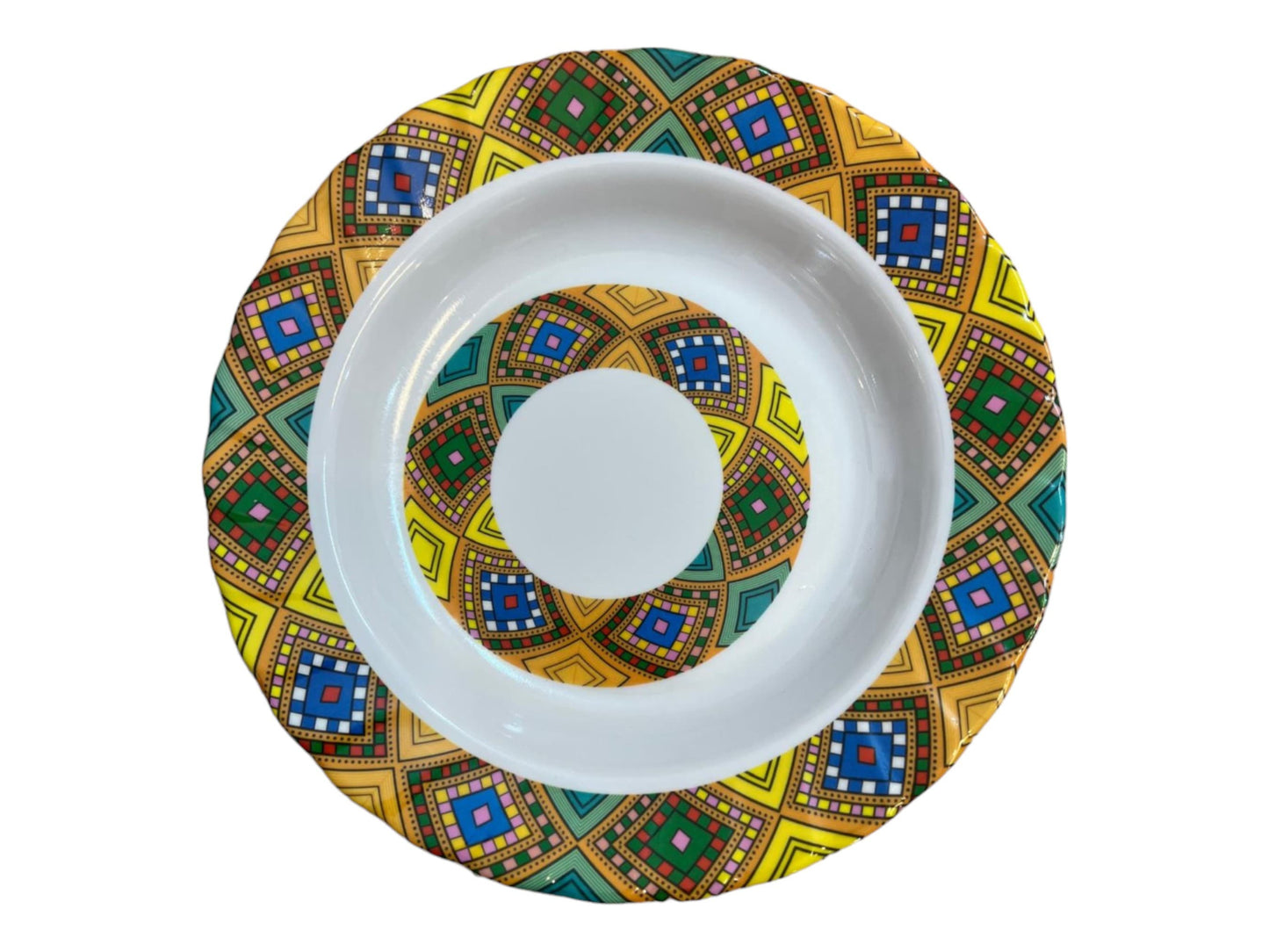 Traditional Habesha Plates | Traditional Tilet Zuria Designed Habesha Plates