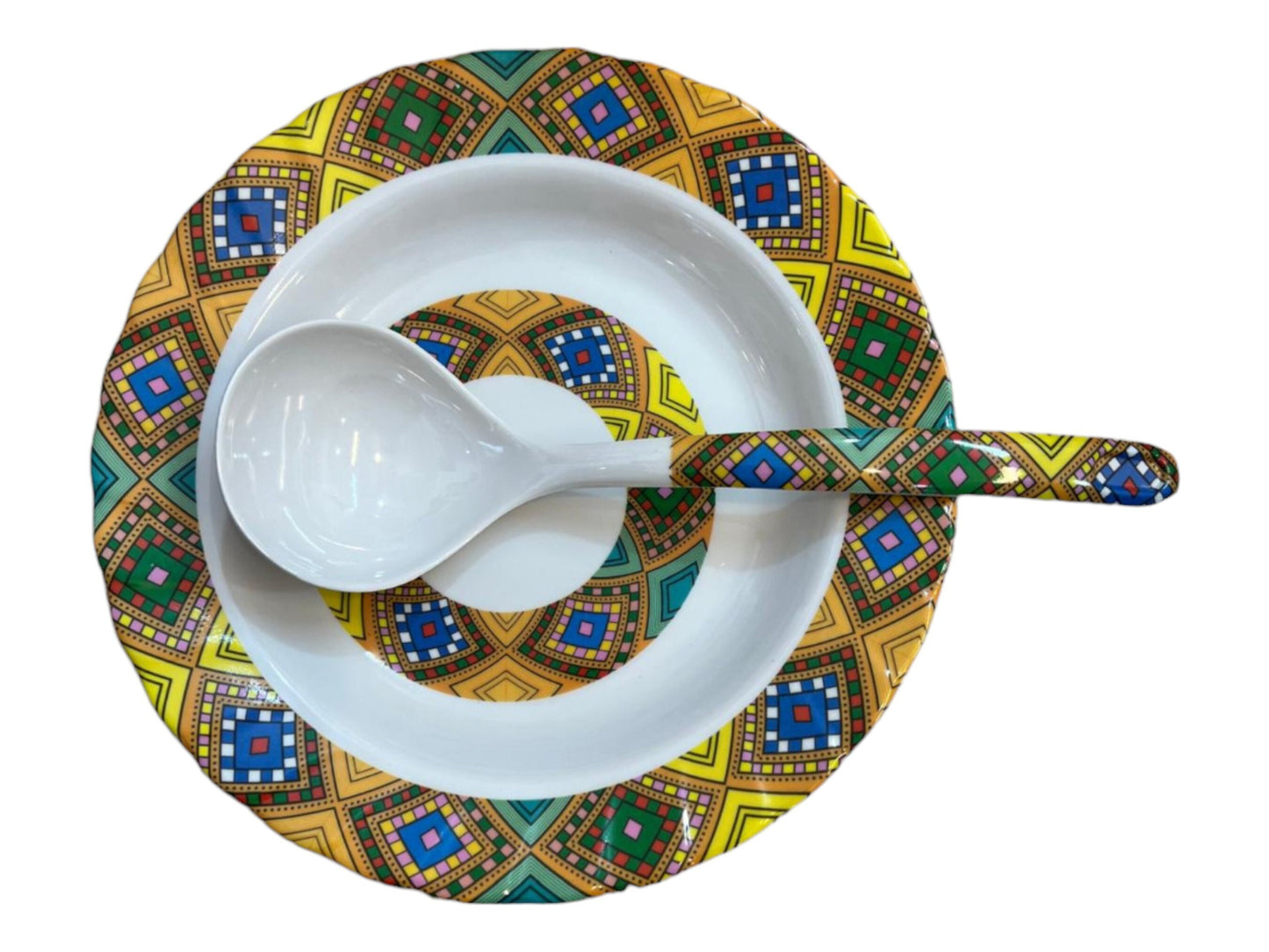 Traditional Habesha Plates | Traditional Tilet Zuria Designed Habesha Plates