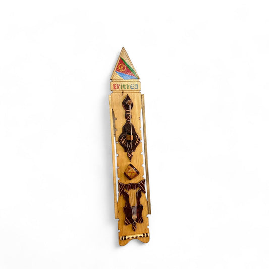 Eritrean Habesha Wood Wall Art | Tigrinya traditional Musical Instrument Wata, Kebero and Kirar  Desing Wall Art