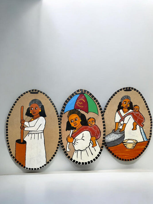 Habesha Tigrinya  Ethnic Wall Art | Eritrean Traditional Wall Hanging Wall Art