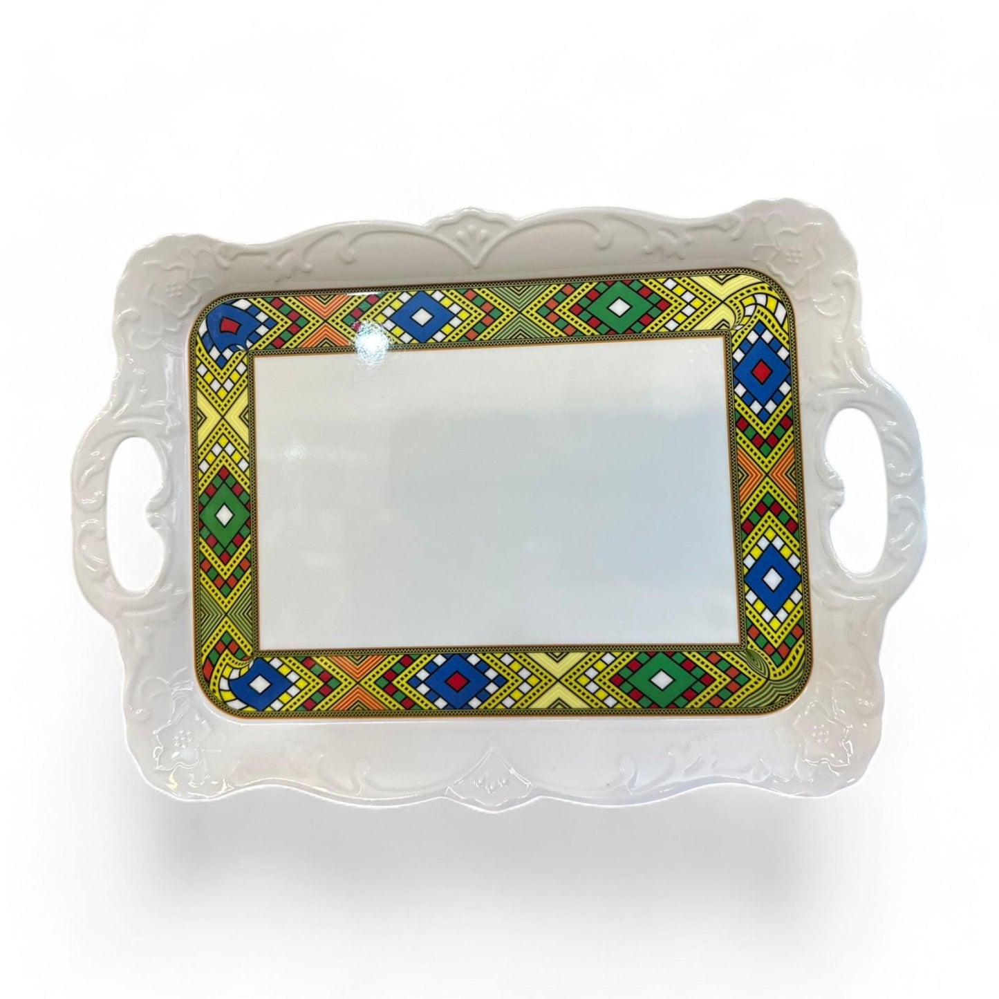 Habesha Traditional Serving Plate | Traditional Coffee Jebena Buna Serving Plate