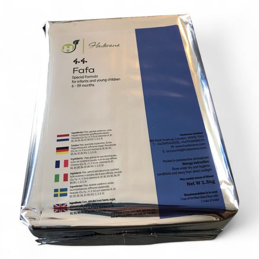 Package of Fafa special formula for infants and young children on a white background