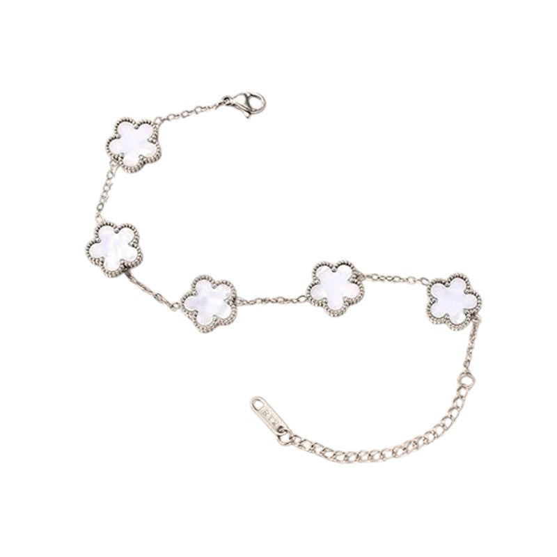 Floral Bracelet for Women Gold-Plated and Stainless Steel Jewellery